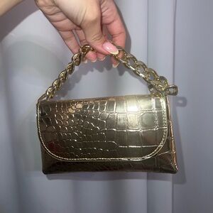 ALDO gold mini chain purse
